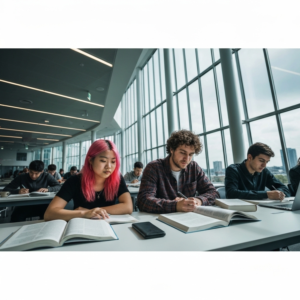 Students studying abroad